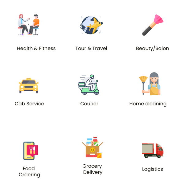 Domains We Build On Demand App and Website for these Categories